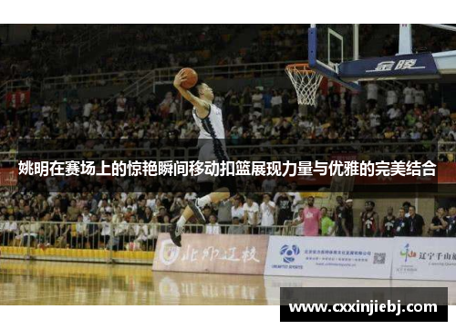 姚明在赛场上的惊艳瞬间移动扣篮展现力量与优雅的完美结合